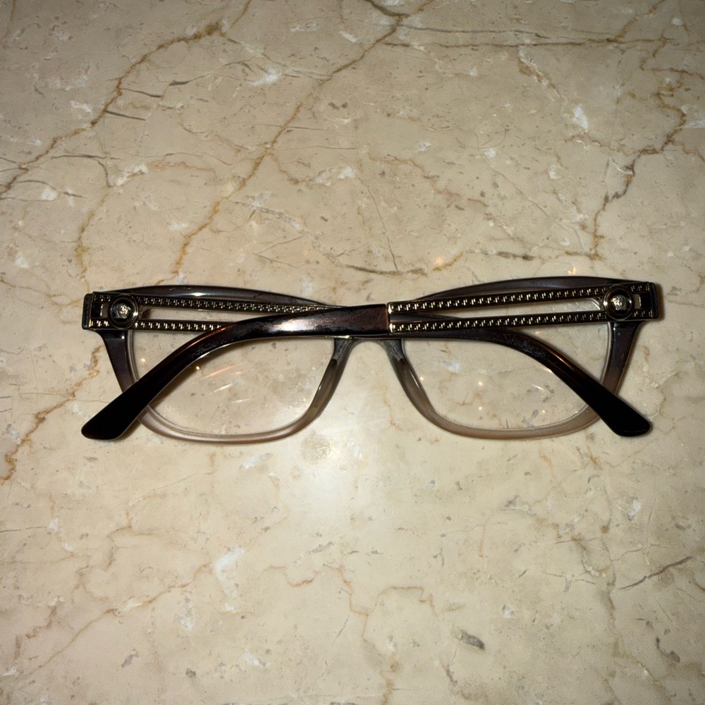 Versace MOD 3220 5165 Brown Fade Eyeglasses Frames 52-16 140 Italy - Picture 2 of 7